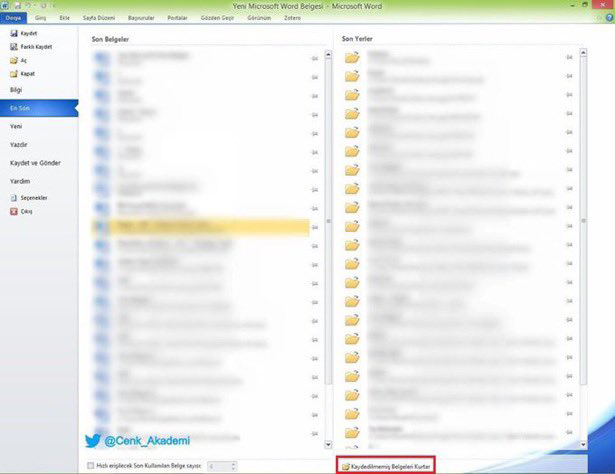 Hayat Kurtaran Word İpuçları 2